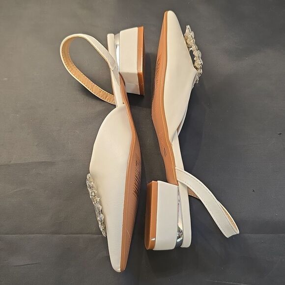 BRAND NEW FOREVER ELEGANT WOMEN CRYSTAL EMBELLISHMENT RHINESTONE SLINBACK FLAT - Picture 8 of 16